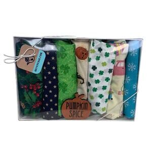 Holiday Easter St Patrick's Christmas Halloween Fabric Craft Project Swatch Box